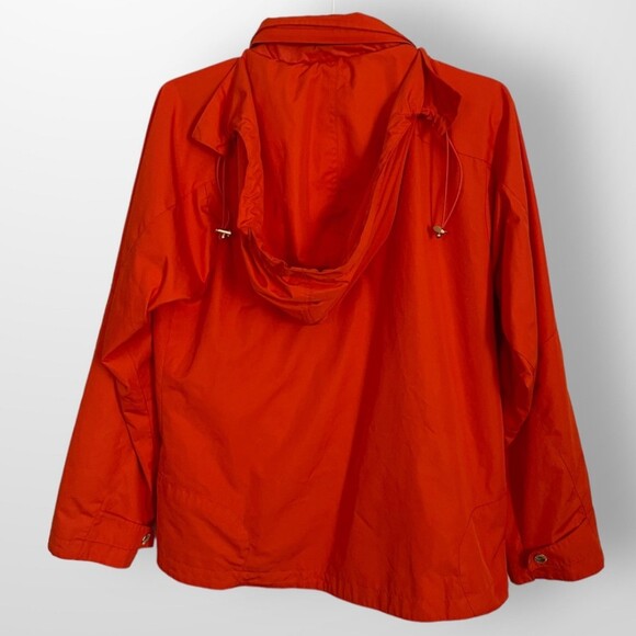 Polo Ralph Lauren Orange Windbreaker Jacket Petite Small - Picture 2 of 7